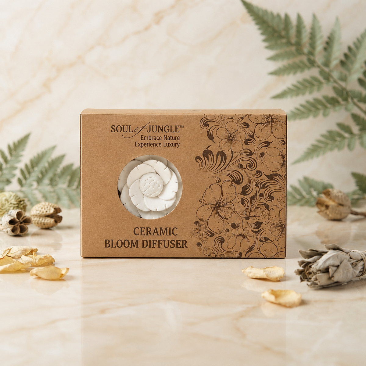 Ceramic Bloom Diffuser-Lemongrass