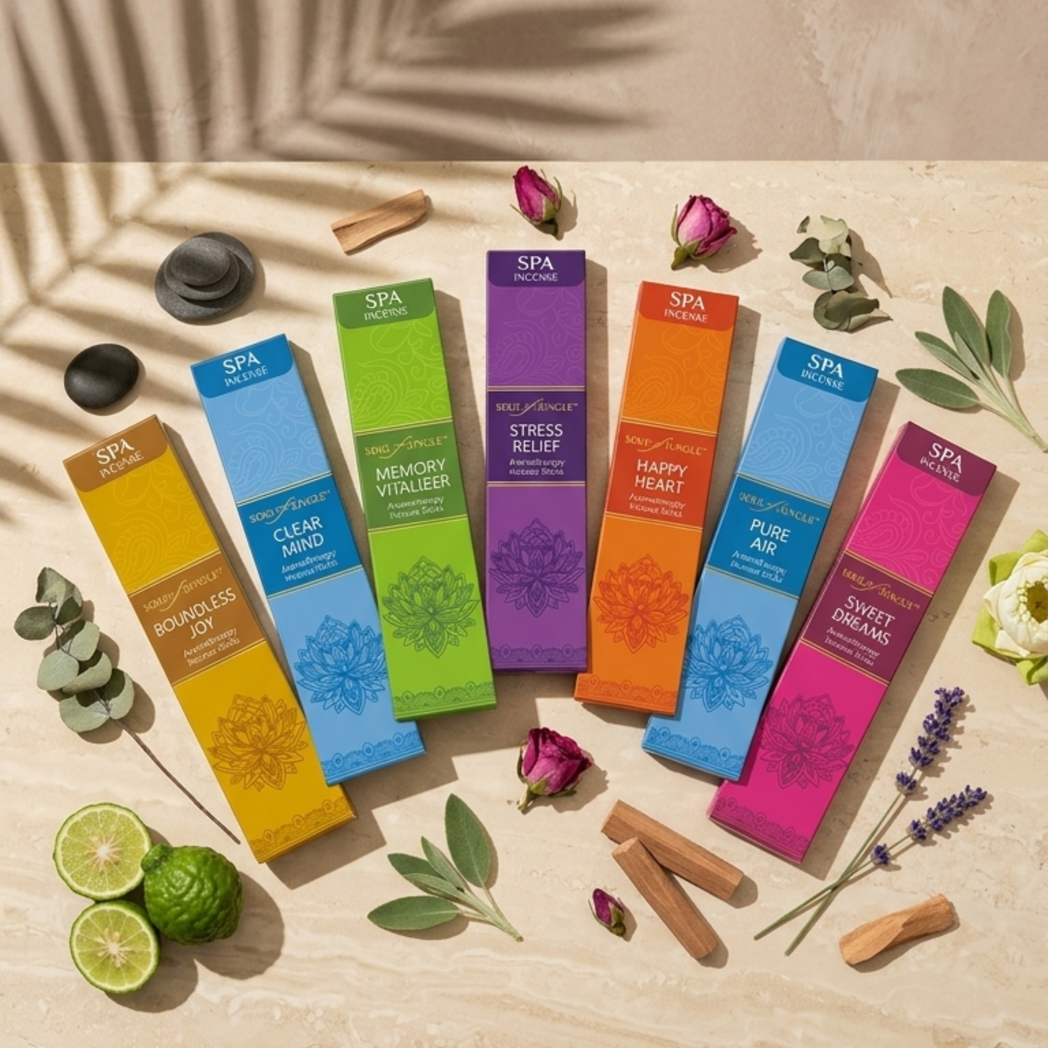 Soul of Jungle™ Spa Wellness Premium Incense Collection – 7 in 1 Combo Pack